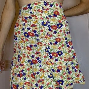 Floral Mini Skirt